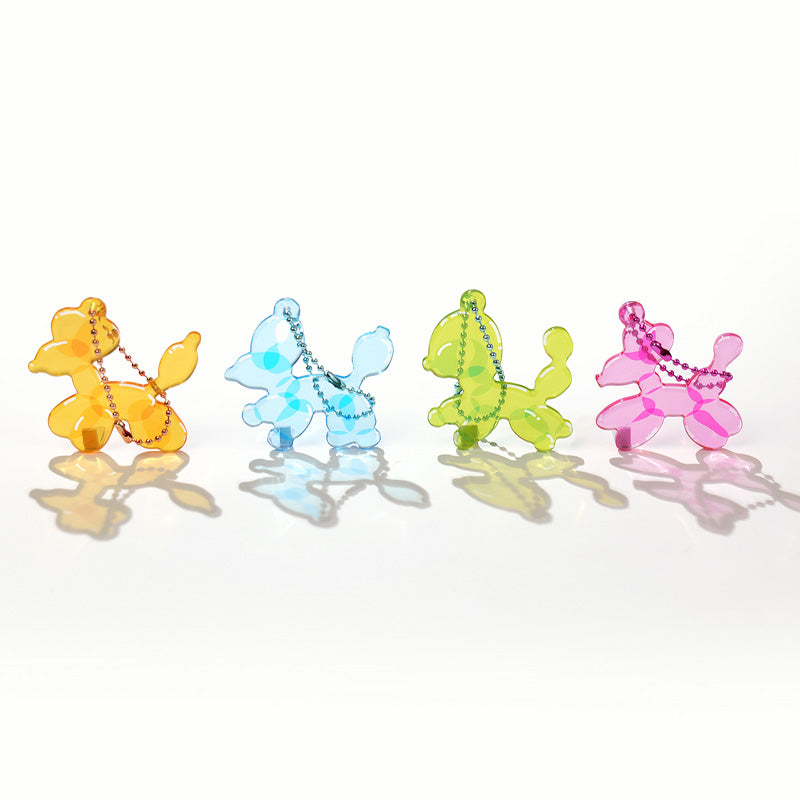 Porte-clés en acrylique transparent avec arrondi personnalisé 