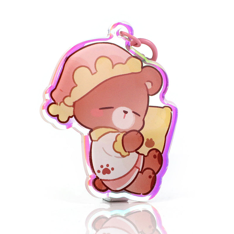 Custom Rainbow Acrylic Rounding Keychains