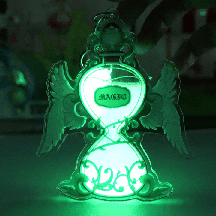 Porta-chaves de acrílico com liquid shaker Quicksand pré-preenchidos personalizados 