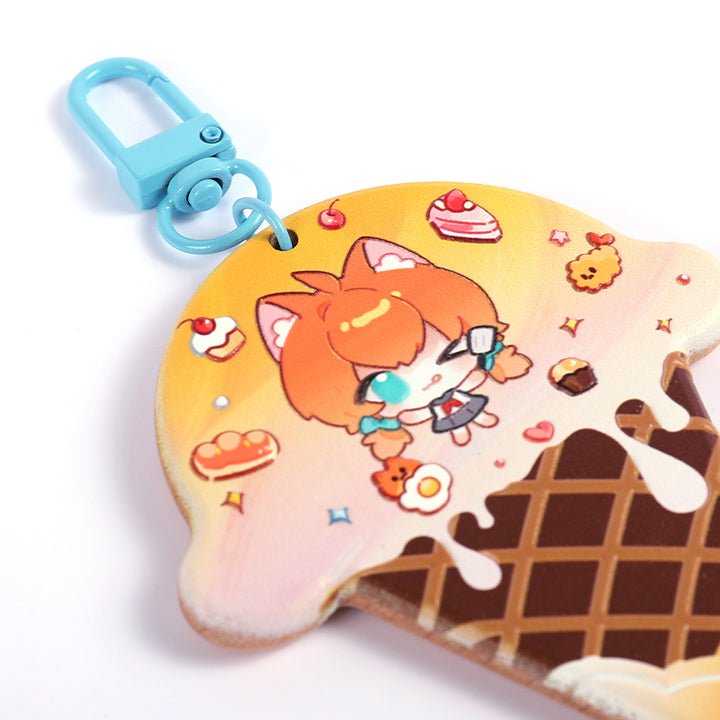 Custom 3D Beechwood Keychains