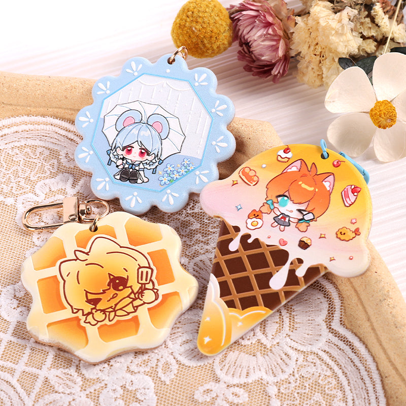 Custom 3D Beechwood Keychains