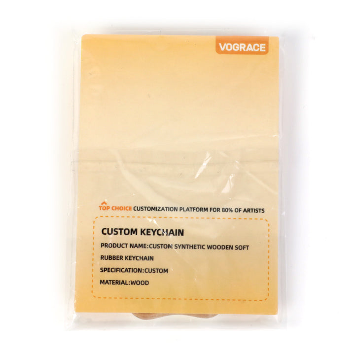 Custom 3D Beechwood Keychains