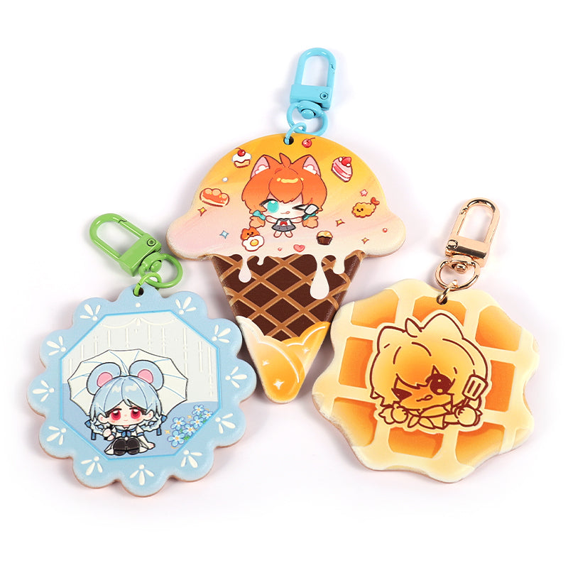 Custom 3D Beechwood Keychains