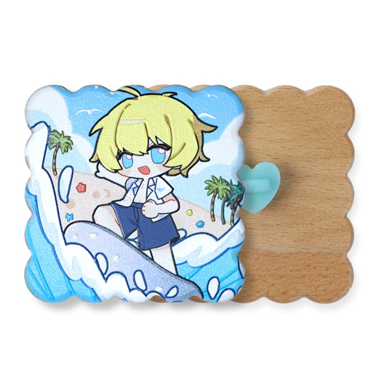 Custom 3D Beechwood Pins - VOGRACE