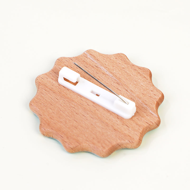 Custom 3D Beechwood Pins