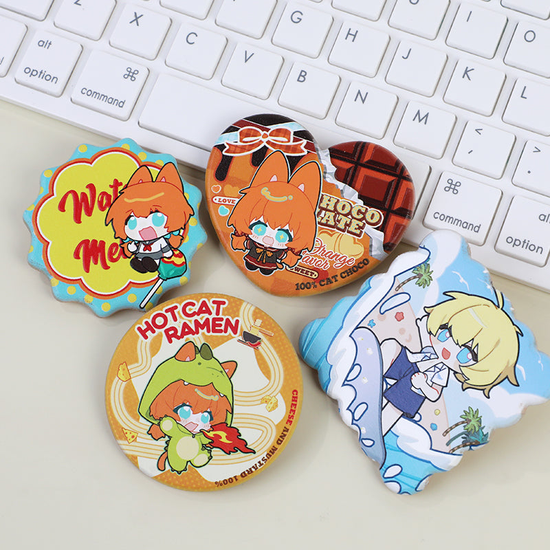 Custom 3D Beechwood Pins