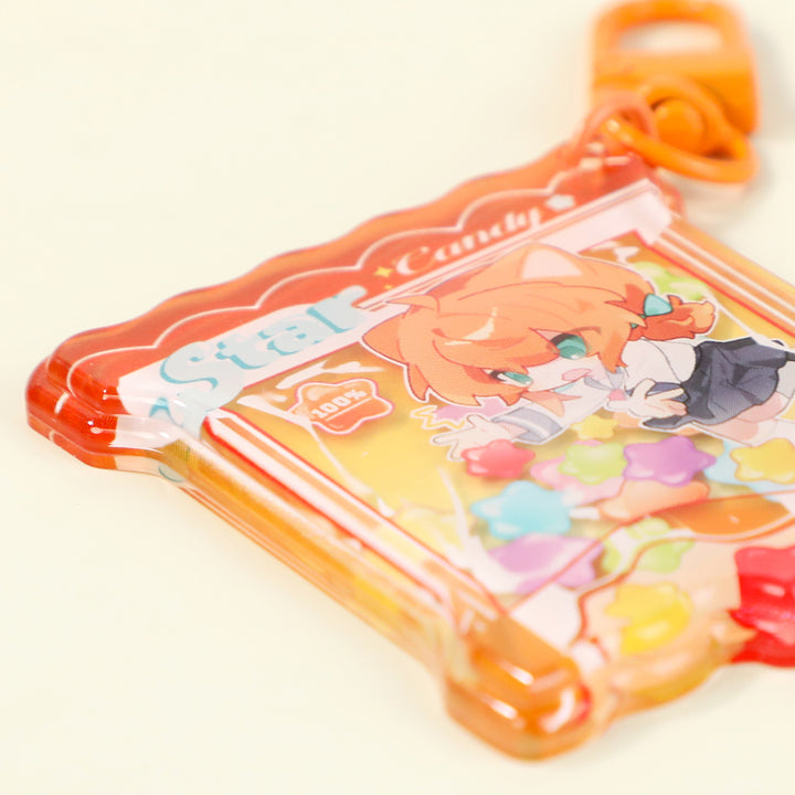 Custom 3D Double-Layer Rounding keychain