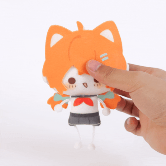 Porte-clés peluches 3D de cheveux personnalisés 