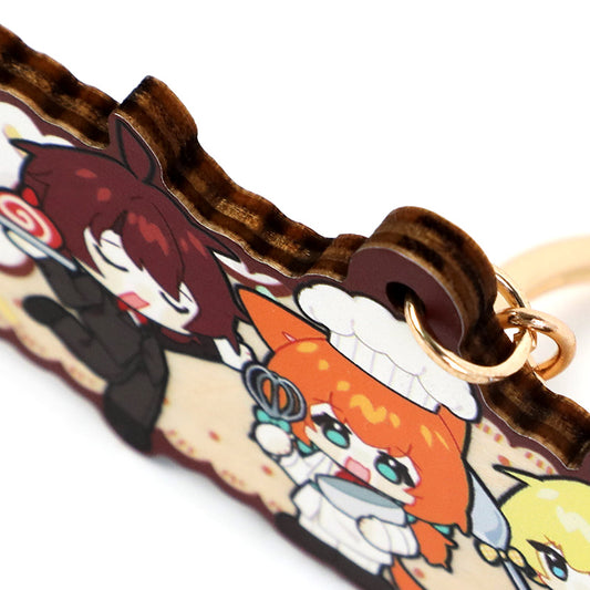 Porte-clés en contreplaqué de 4 mm personnalisés 