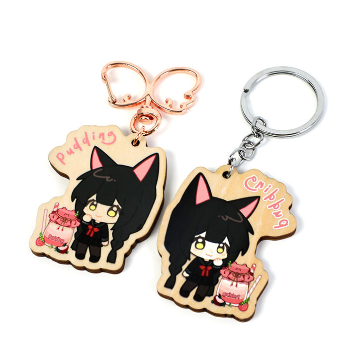 Custom 4mm Basswood Keychains