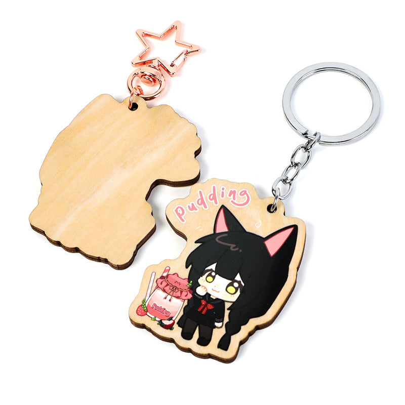 Custom 4mm Basswood Keychains