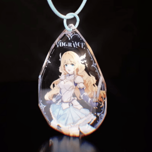 Porte-clés diamant personnalisé en acrylique