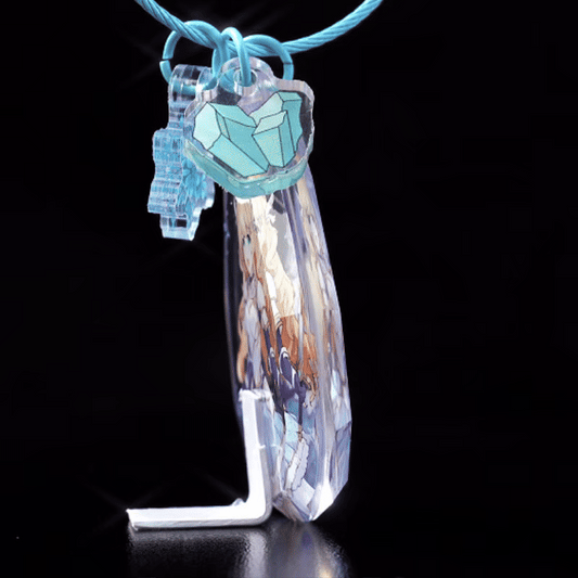 Porte-clés diamant personnalisé en acrylique
