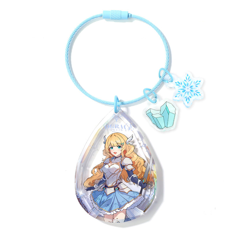 Porte-clés diamant personnalisé en acrylique