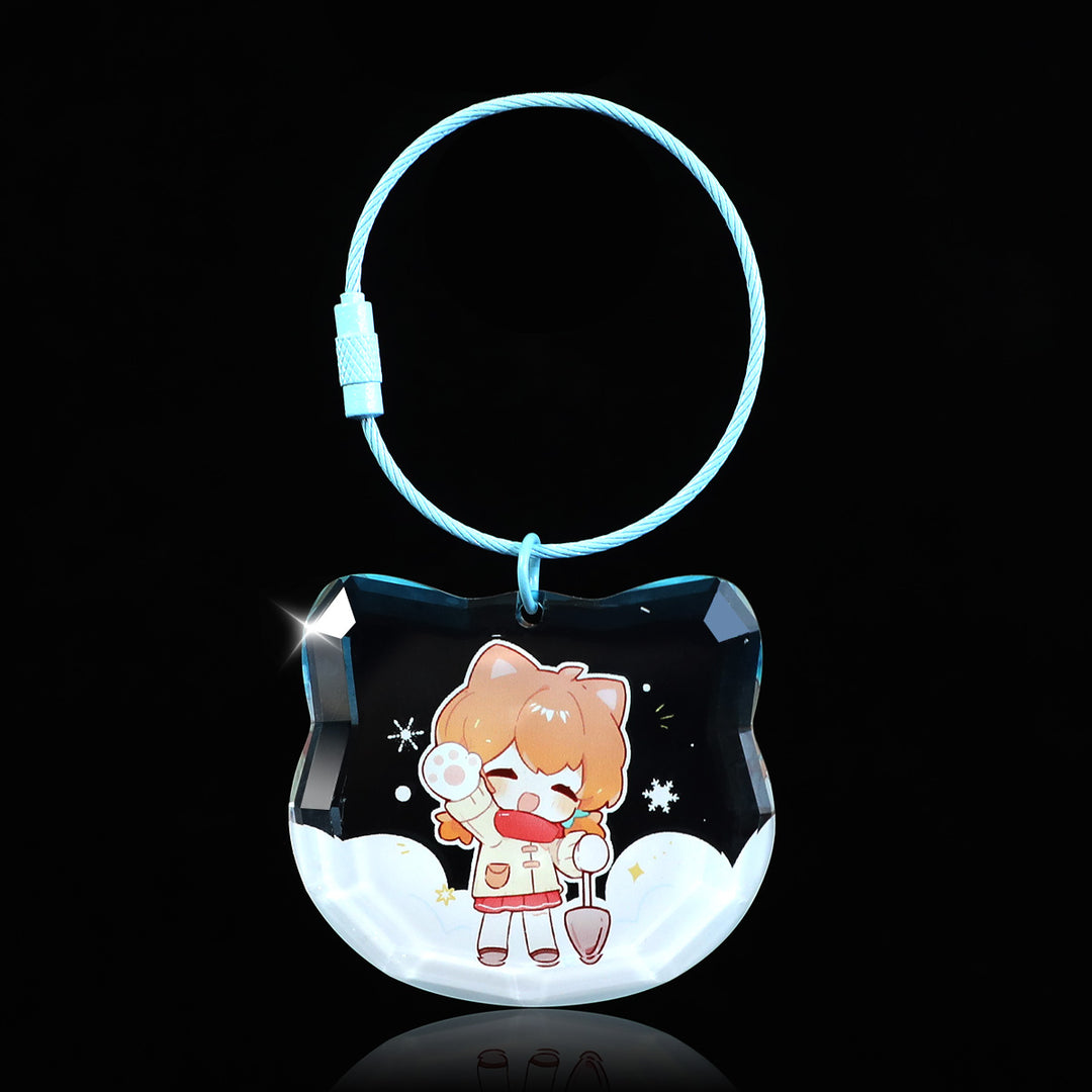 Porte-clés diamant en acrylique personnalisés 
