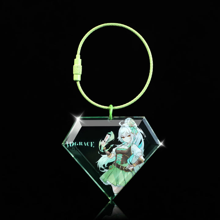 Porte-clés diamant en acrylique personnalisés 