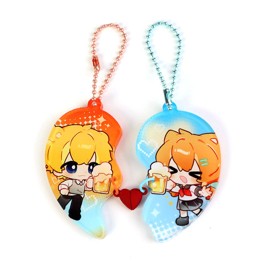 Porte-clés acrylique transparent personnalisés