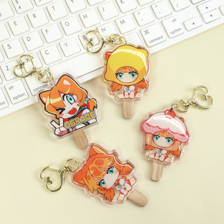 アイスキャンディーアクリルキーホルダー