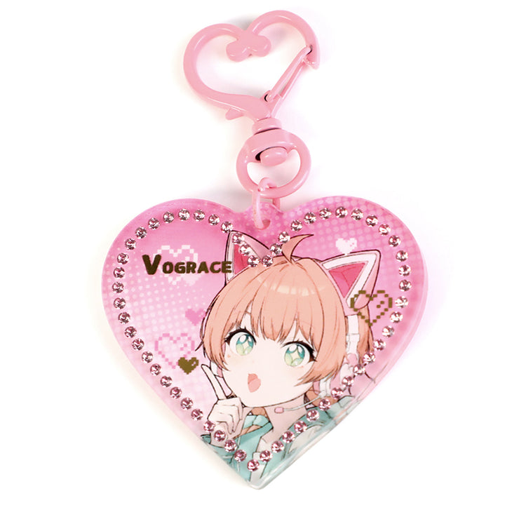Custom Acrylic Rhinestone Keychain