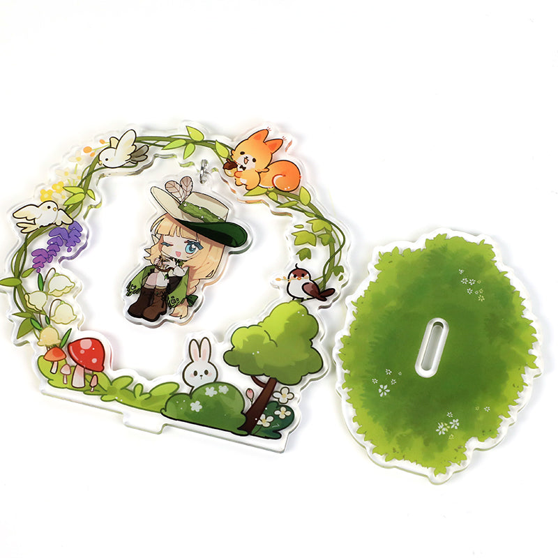 Custom Acrylic Wreath Dangling Shaker Standees - VOGRACE