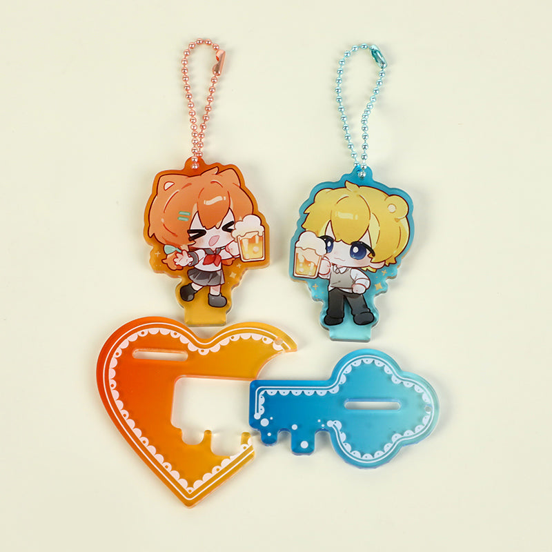 Custom Clear Acrylic Keychain Standees