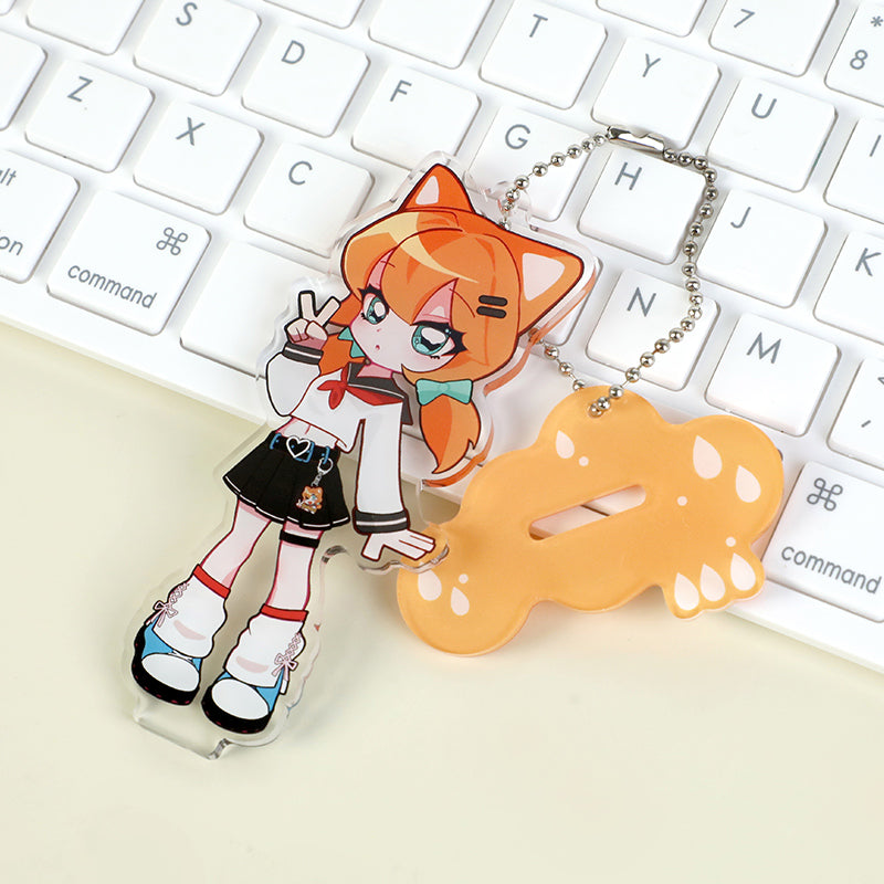 Custom Clear Acrylic Keychain Standees