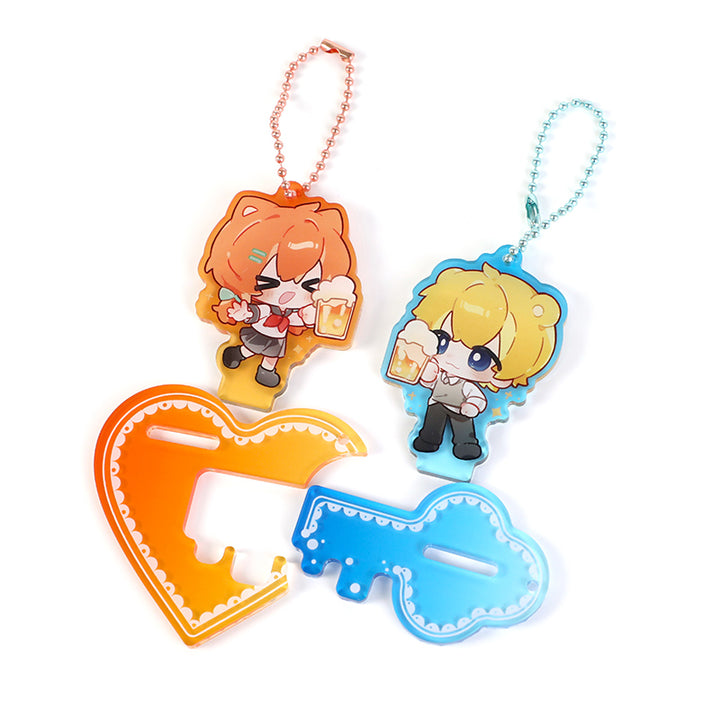 Custom Clear Acrylic Keychain Standees