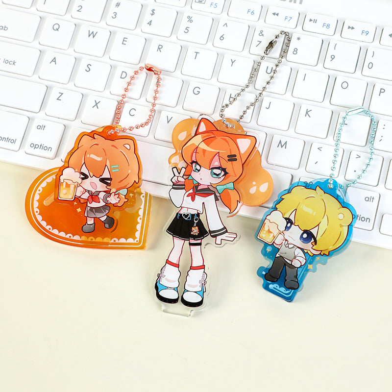 Custom Clear Acrylic Keychain Standees
