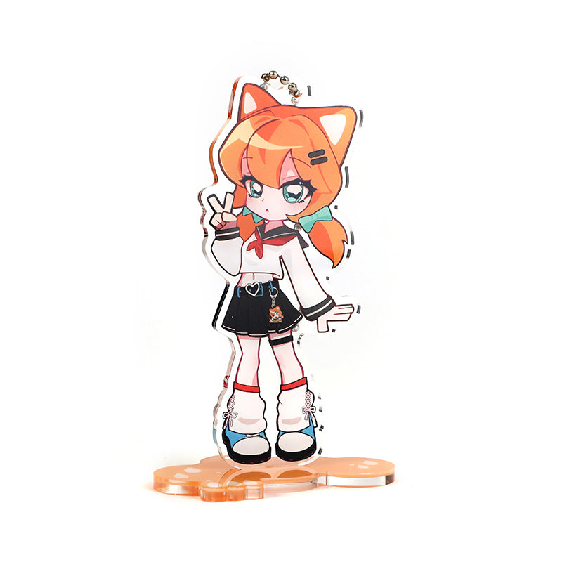 Custom Clear Acrylic Keychain Standees