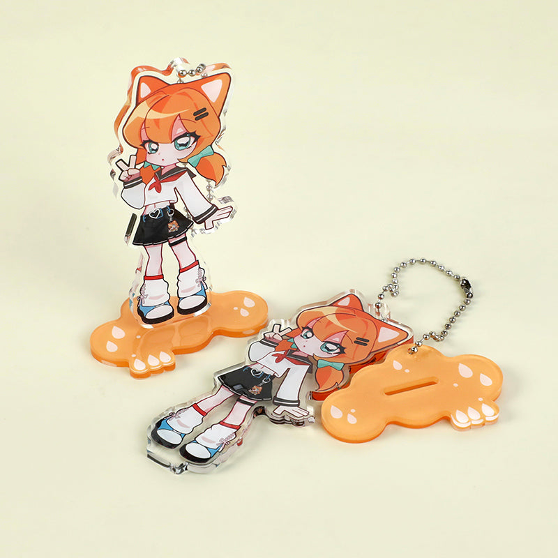 Custom Clear Acrylic Keychain Standees