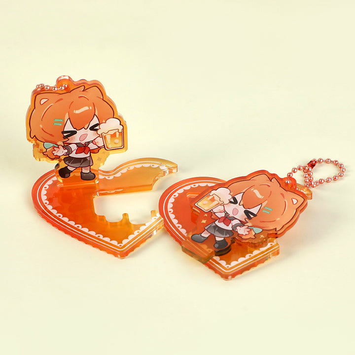 Custom Clear Acrylic Keychain Standees