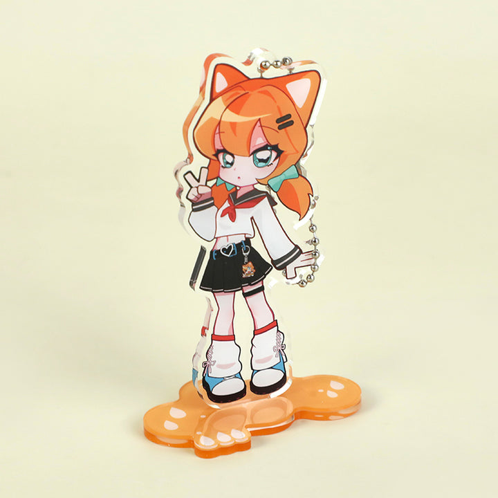 Custom Clear Acrylic Keychain Standees