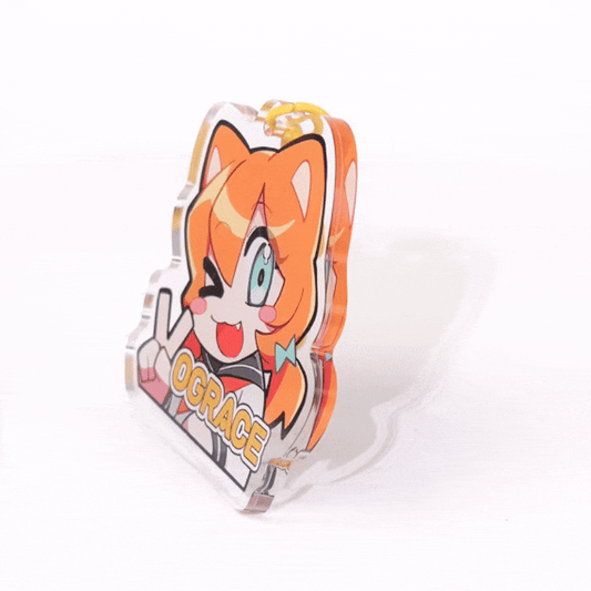 クリアアクリルキーホルダー