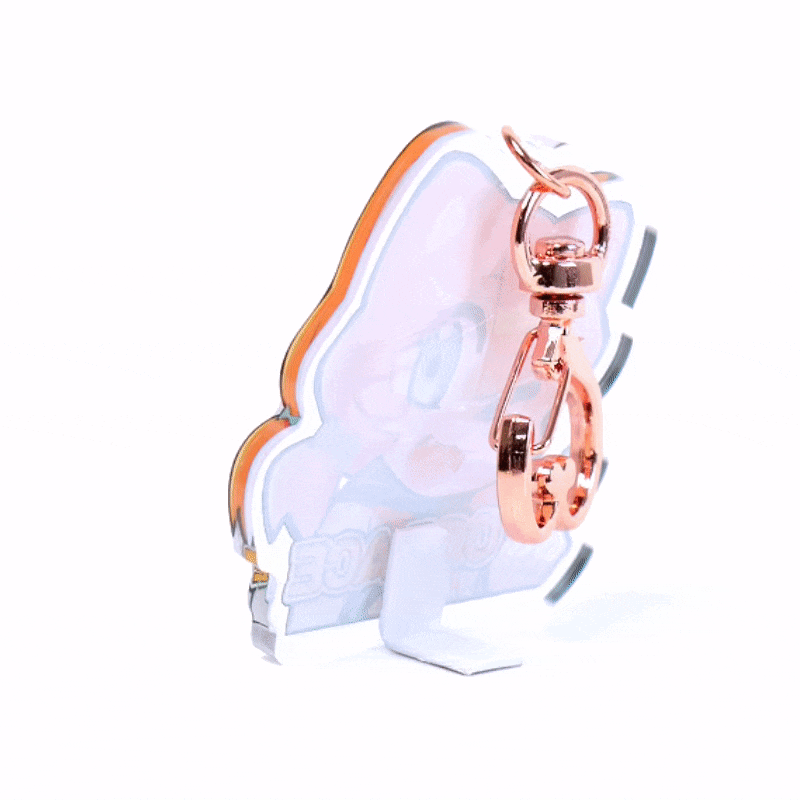 Llaveros de acrílico transparente personalizado Impresión única