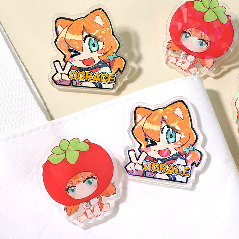 Individuelle klare Acryl Pins