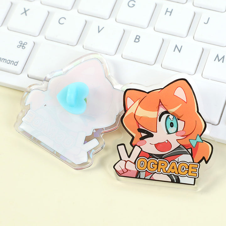 Individuelle klare Acryl Pins