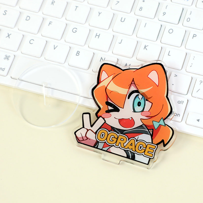 カスタマイズクリアアクリルスタンドサイン