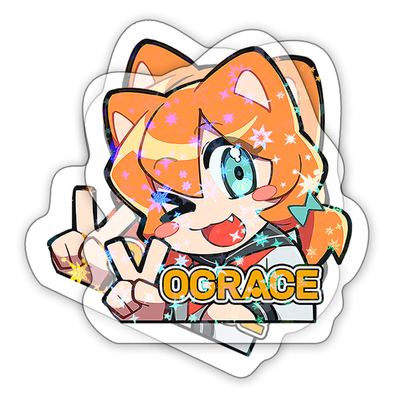 Custom Clear Holographic Stickers