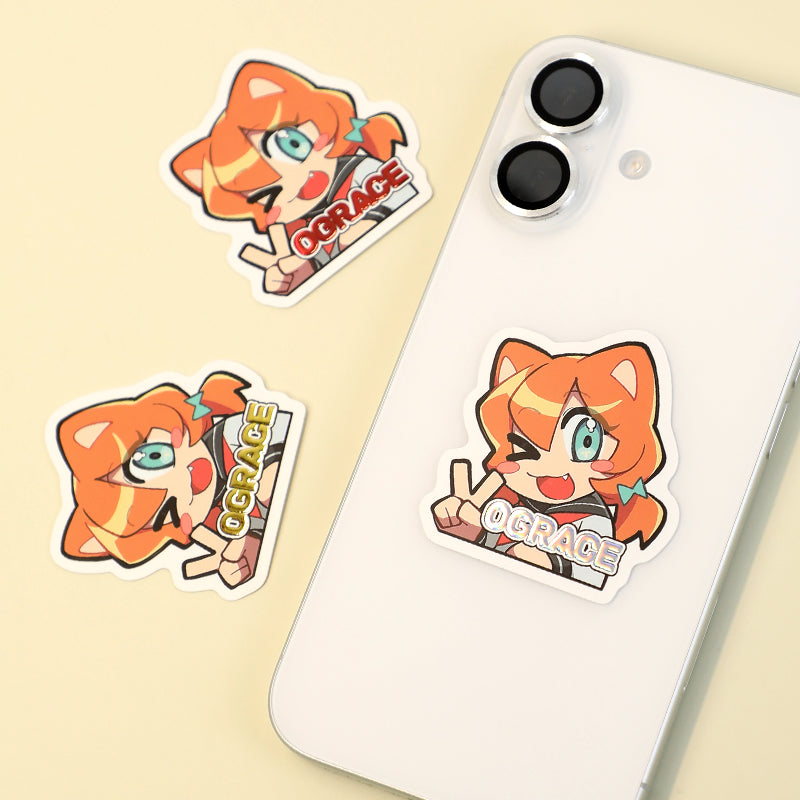 Custom Cold Foil Stamping Raised Foil Printing Stickers