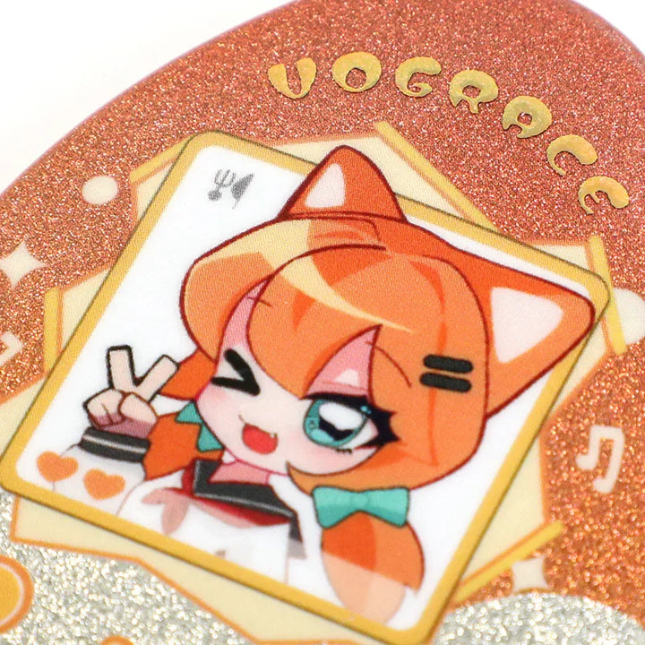 CustomEgg-shapedRaisedFoilGlitterHolographicButtonPins16 - VOGRACE