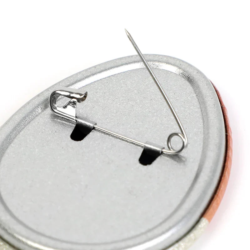 CustomEgg-shapedRaisedFoilGlitterHolographicButtonPins18 - VOGRACE