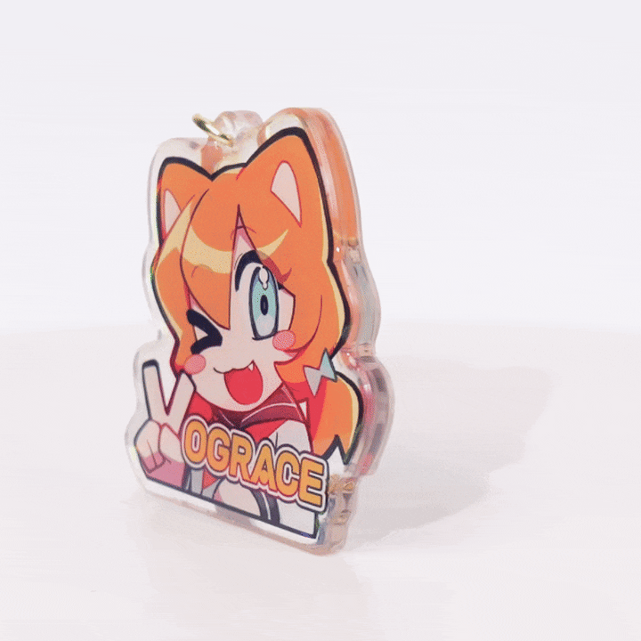 Porte-clés époxy holographiques personnalisés