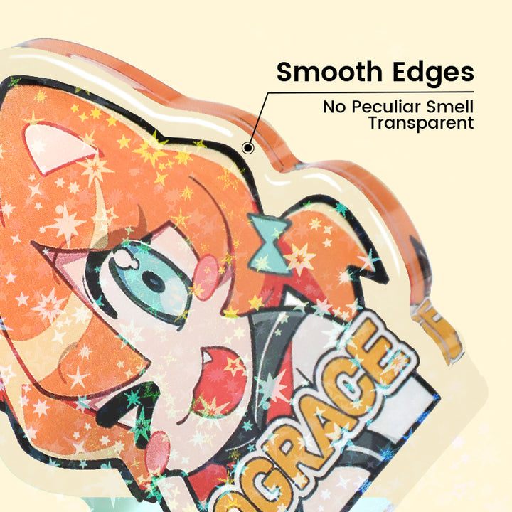 Porte-clés époxy holographiques personnalisés