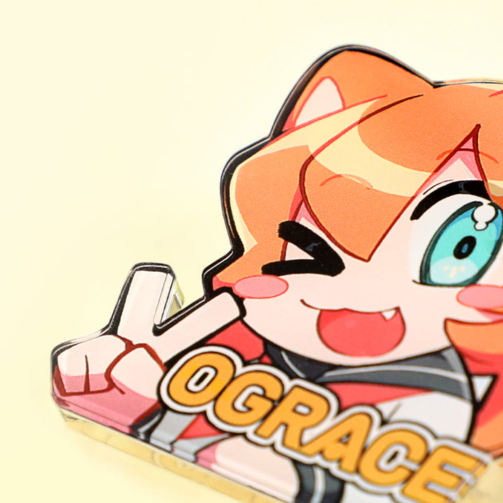 Épingles acryliques avec fond perdu personnalisées