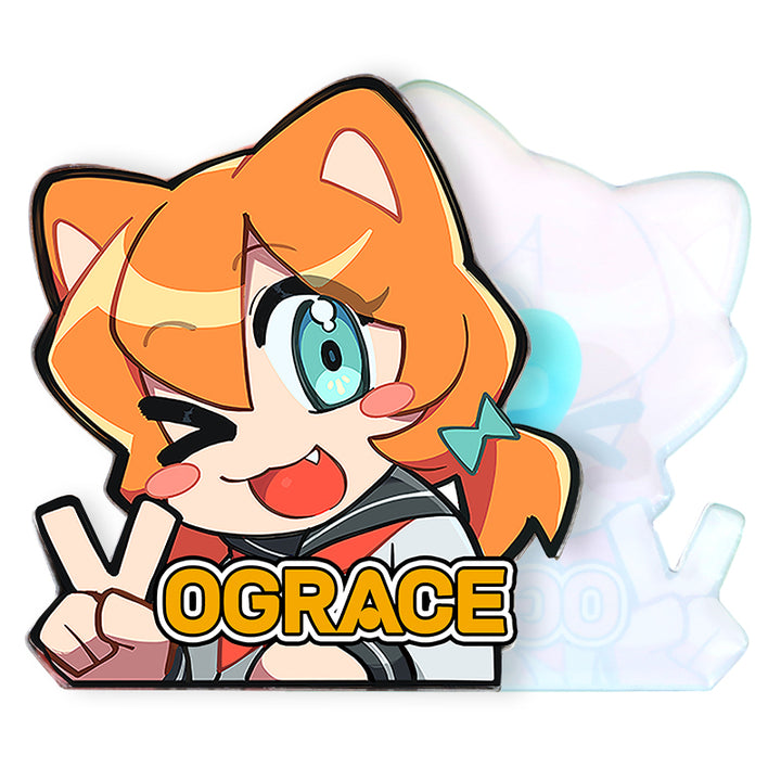 Épingles acryliques avec fond perdu personnalisées