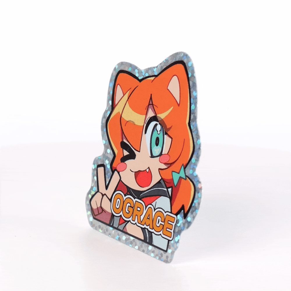 Pegatinas de brillo personalizadas