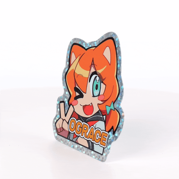 Pegatinas de brillo personalizadas