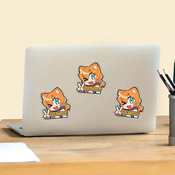 Pegatinas de brillo personalizadas