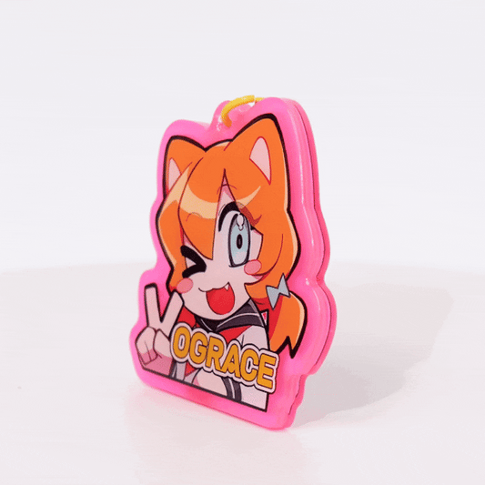 蓄光アクリルキーホルダー