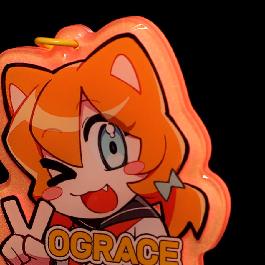 Custom Glow In The Dark Acrylic Keychains